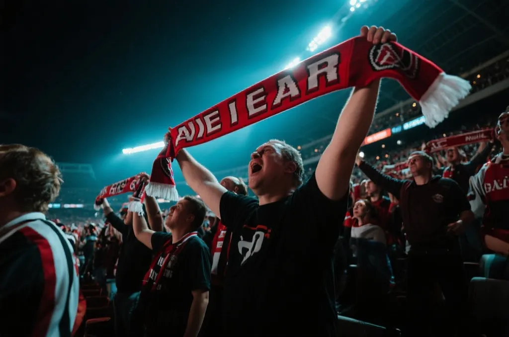 球迷在看台上为黑马呐喊